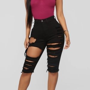 Black Bermuda Shorts from Fashion Nova